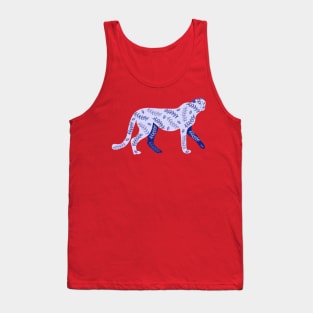 Very Peri Panther with henna motifs Tank Top